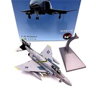 Diecast 1:100 Aaaaa Scale USAF Squadron F-4 F4 F4b F-4B Phantom Strike Fighter Model Metal Toy Air