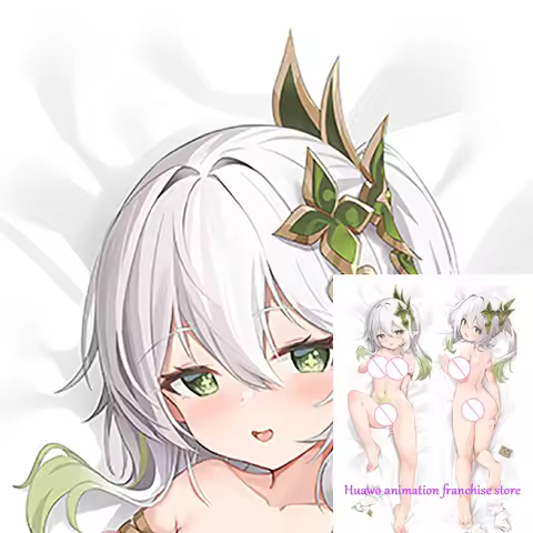 Anime Dakimakura Pillow Genshin Impact Nahida 2-Side Print Pillowcase Hugging Body Cushion Cover Ota