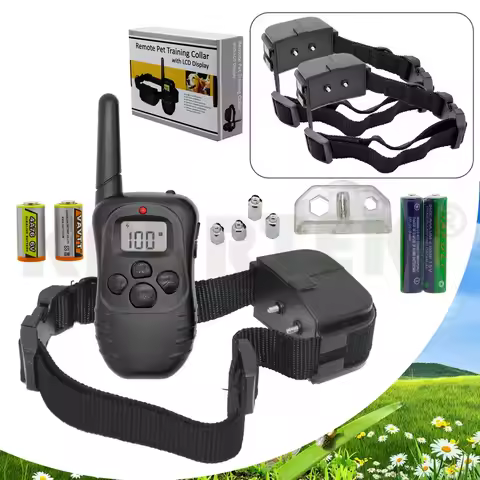 Remote Dog Training Collar 998D-1 300m LCD Remote Electric Dog Collars for Training Dog and Dog Trai