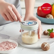 Manual Food Chopper for Veggies, Fruits, Onions, Peppers, Garlic Pull Mincer Mixer Kitchen Gadget