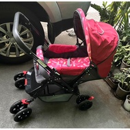 Apruva SS-W1N Multifunctional Red and Pink Stroller