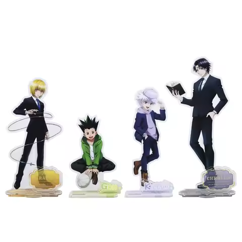 Hunter X Hunter Anime Characters Ornament Keychain Gon Chrollo Killua Kurapika Acrylic Stand Model P