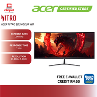 ACER NITRO ED340CUR W0 CURVED GAMING MONITOR-BLACK ( 34" VA WQHD / 240HZ /AMD FREESYNC/ HD MI + DP)
