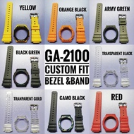 G-shock GA-2100 กรอบและง Pu ที่กําหนดเอง ฟรีสปริงบาร์