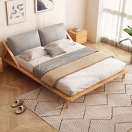 【SG Sellers】Fabric And Solid Wood Bed Frame Queen/King Bed Frame Bed Frame With Mattress