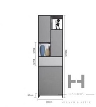 Henderson M &amp; S - 北歐小户型屏風櫃 玄關櫃 鞋櫃*70cm - HDS08767_GY_70A