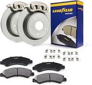 Goodyear Brakes PRC68815R | Rear Brake Kit w/Two(2) Coated Brake Calipers & Two(2) Coated Brake Roto