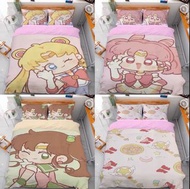 美少女戰士 床單 sailor moon 月野兔 頭釘兔 露娜 火野麗 愛野美奈子 床笠 枕袋 枕套 被袋 水野美 木野真琴 床單