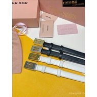 LOEWEmiumiu Belt Ladies Classic Belt Belt Temperament All-Match Fashion Commuter Muse Ladies Belt Do