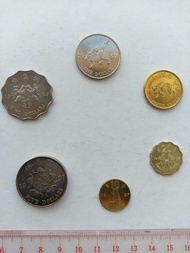 97年特別版港幣硬幣一套香港回歸硬幣1997年發行回歸紀念幣壹毫至五元六枚五蚊餅全套裝一set coin coins old 1997 special