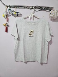 2025年款Uniqlo mofusand淺灰色Tee L碼