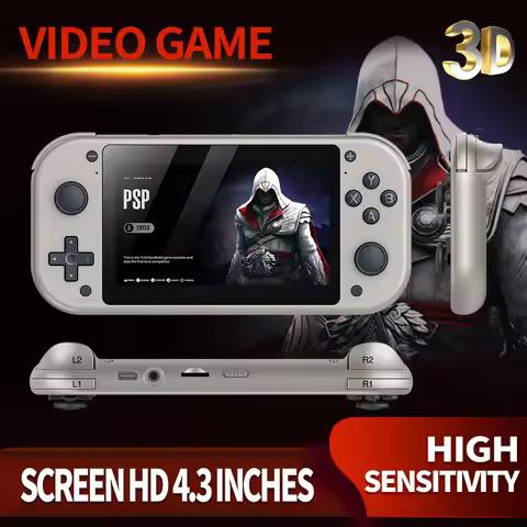 BOYHOM M17 Retro Handheld Video Game Console Open Source Linux System 4.3 Inch IPS Screen Portable P