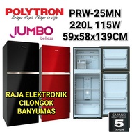 kulkas polytron PRW 25MN BELLEZA JUMBO lemari es 2 pintu polytron