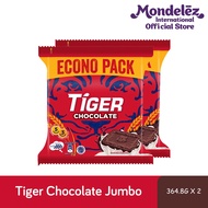 [Bundle of 2] Tiger Plain Sweet Biscuits Jumbo [Original/ Chocolate] (364.8g)