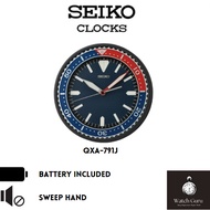 Authentic Seiko QXA791J Blue and Red Diver Wall clock