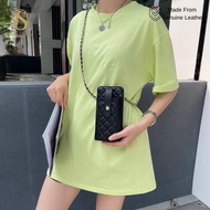 Frizzy Phone Bag Genuine Leather Genuine Leather Bag Women's Bag Shoulder Bag