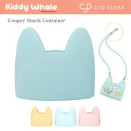 CYD TERRA | Baby Kids Snack Container Bag | Cooper | Silicone Food Bag with Strap Travel Portable