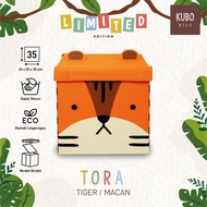 KUBO KIDS Children's Toy Storage Box Size 35x35x35 cm - Limited Edition Tiger/ Tiger Character