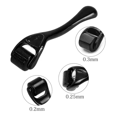 DRS 540 Derma Roller Facial Skin Care Dermaroller Titanium Micro Needle Roller for Hair Regrowth Bea