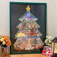 Framed Picture Frame500Winter x50Piece x75Frame Cabin Christmas Lights Heterosexual OF9D1000City Puz