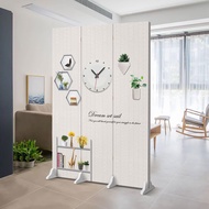New product+Free base【free shipping】Room partition Nordic Elk Screen Partition Wall Living Room Small Apartment Entrance Foldable Mobile Simple Bedroom Covering Home Room divider
