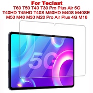 สำหรับ T60 Teclast T50 T40 Pro Air 5G T45HD T40HD บวก5G M50HD T30 T40S M50 M40 Pro Air Plus M40S M30 M40SE M20แท็บเล็ต M18 4G กระจกเทมเปอร์ฟิล์มป้องกันหน้าจอกันระเบิด HD 9H