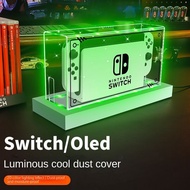 Nintendo Switch Dust Cover Luminous Base Box Oled Acrylic Transparent Case Ns Shell Protective Sleeve Accessories