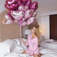 (Wholesale) Heart-shaped Aluminum Coated Balloons, Heart Balloons Size 18 inches (pumps up to about 