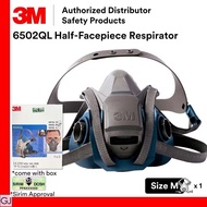 3M 6502QL Rugged comfort quick latch silicone half facepiece reusable respirator