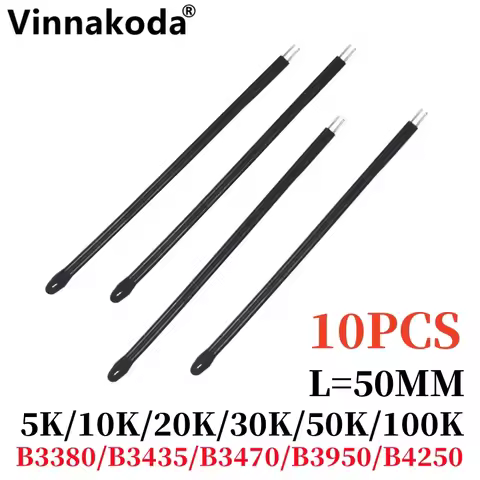 10PCS NTC Thermistor MF52D 5K 10K 20K 30K 50K 100K Temperature sensor B3380 B3435 B3470 B3950 B4250