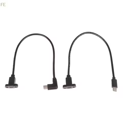 [F] Micro Type USB USB 3.1 Male Connector To Type-c USB 3.1 Female Extension Cable 17mm With screws 