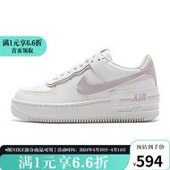 耐克（NIKE）YY胜道体育 AF1 SHADOW 女子米紫色空军一号防滑耐磨低帮板鞋 DZ1847-104 38