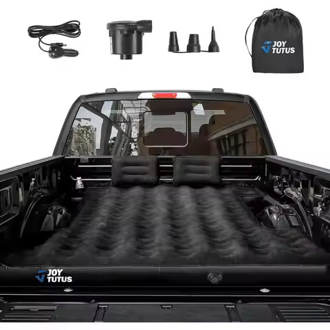 Full-Size Truck Bed Air Mattress for 6.4-6.7ft Beds, Outdoor Camping & Truck Tent Accessories, with 