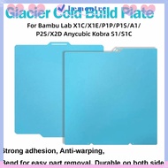 LEMONTRE 1PCS Cold Build Plate, Double-Sided Spring Steel Glacier Build Plate, 264x276mm  Printer Bu