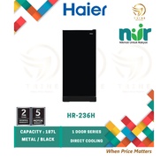 [NUR@PETRA] HAIER 236L 5 STAR SINGLE DOOR REFRIGERATOR | FRIDGE | PETI SEJUK - HR-236H