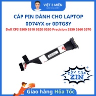 Dell Precision 5550 5560 5570 XPS 9500 9510 9520 9530 D74YX or DTG8Y Laptop Battery Cable 0D74YX or 