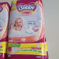 Combo 2 bịch miếng lót sơ sinh Bobby NB108+6