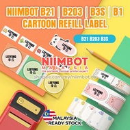 NIIMBOT B21 B203 B1 B3S Thermal Printer Refill Colour Sticker Paper Label Printing Inkless Sticker