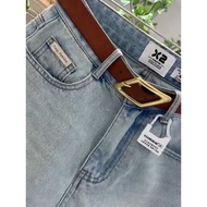 Blue Denim Shorts Women Summer Thin Style 2026 High Waist 4 Points Slimmer Look Women's Straight Wid