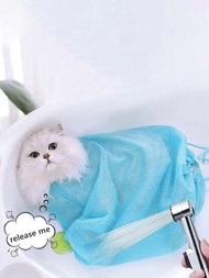 貓咪洗漱包-多功能貓咪洗澡、美容、剪指甲、洗耳約束袋防抓傷
