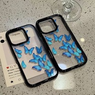 Latest Butterfly biru Casing Realme C85 Note 70 60 C71 60X C75X C75 50 C61 9 Pro Plus C53 4G C65 C51