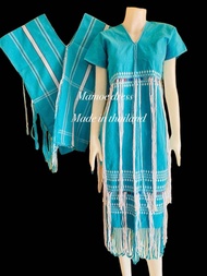 เสื้อคู่รักกะเหรี่ยง เสื้อกะเหรี่ยง ผ้าทอกะเหรี่ยง เสื้อแต่งงานกะเหรี่ยง เสื้อคู่ มะโมเดรส Mamoedres