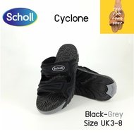 Scholl Cyclone รองเท้าสกอร์ Scholl รองเท้าแตะ รองเท้าหนัง รองเท้าสกอลล์ รุ่นไซโคลน 1u-1955 ของแท้ มี 6 สี สีดำ-แดง