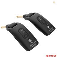 2.4G Wireless Guitar System Electric Guitars Transmitter and Receiver Set Built-in Rechargeable Batt