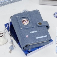 蓝色小窗m5活页牛仔手账本简约活页可拆卸笔记本Blue small-window M5 loose-leaf denim notebook, minimalist style20260904