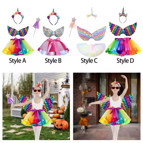 Halloween Cosplay Clothes Kids Unicorn Costumes for Girls for Photo Prop Stage Performance Masquerad