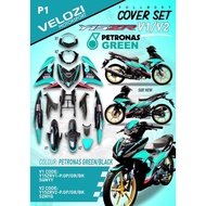 Y15ZR V1 V2  MOTOR COVERSET VELOZI  PETRONAS GREEN  SPECIAL EDITION NEW 2021
