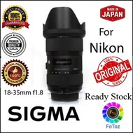 Sigma 18-35mm F1.8 Lens For Nikon (Used)