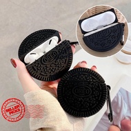 1pcs Silicone Wireless Earphone Soft Case Creative Orio Biscuit Design Earphone Case Suitable B8T2