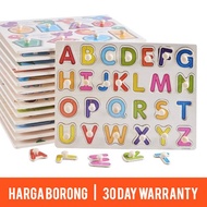 Harga Borong ToyT Wooden Toys Early Education Alphabet Puzzle Series